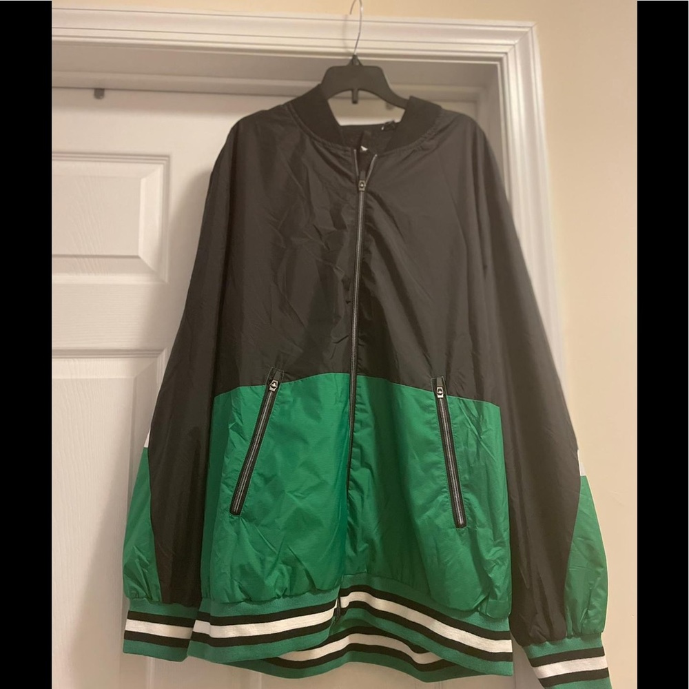 Rocnation PaperPlane Green and Black windbreaker